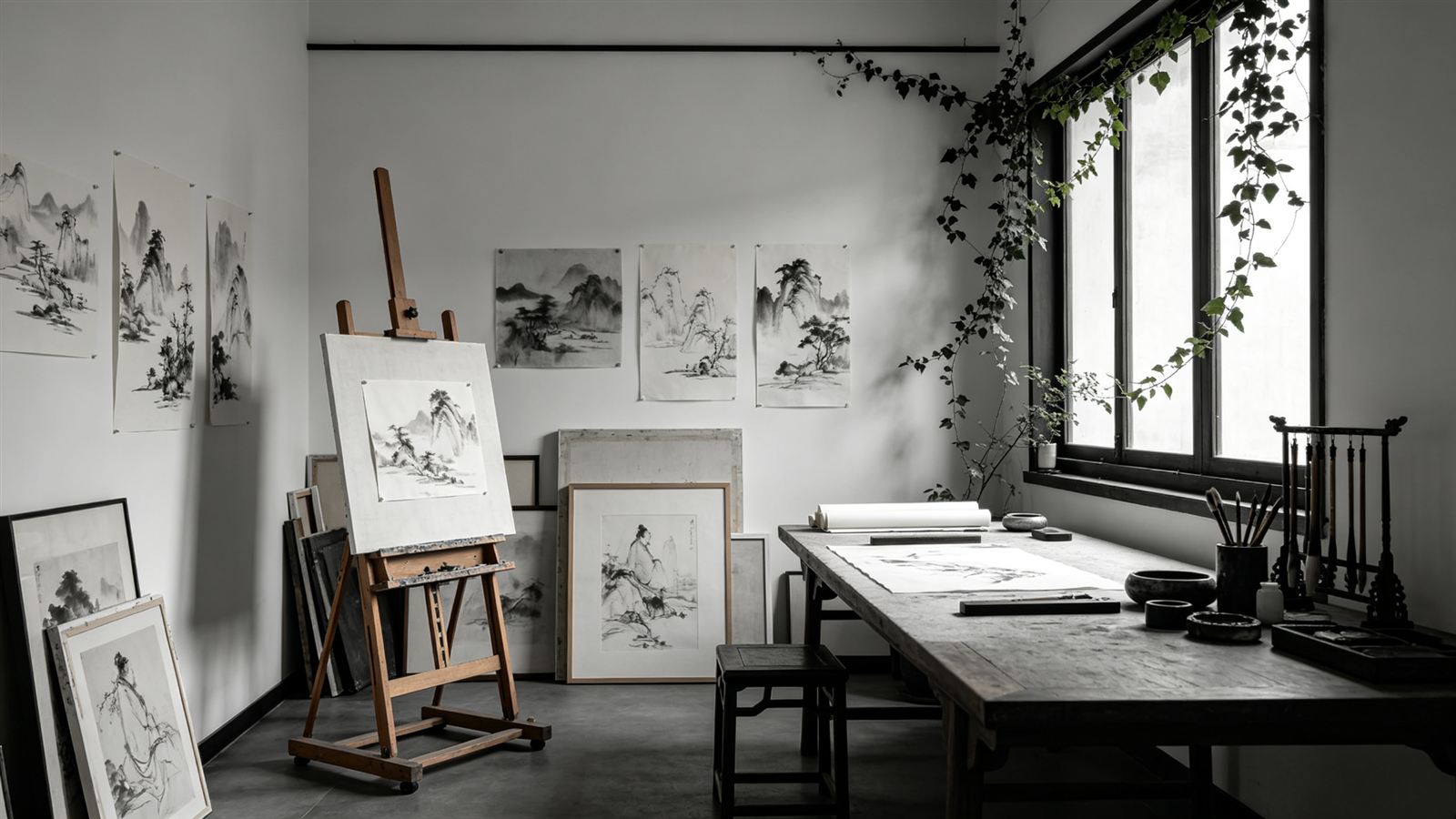 青藤画室创作空间,嘉兴美术培训机构教学环境